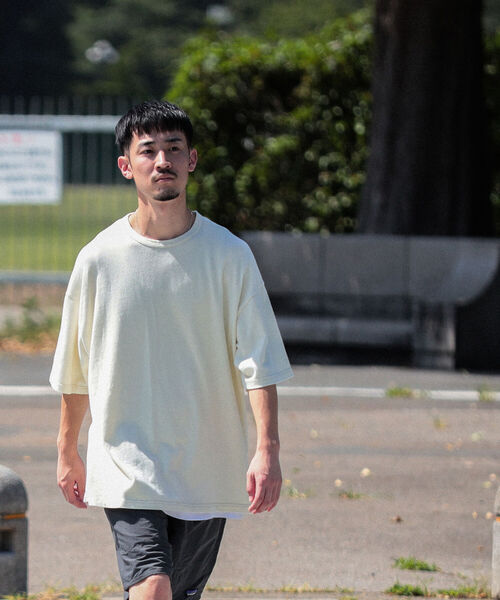 BEAMS（ビームス）の「BEAMS / ガーメントダイ ネップ ルーズ Tシャツ（Tシャツ/カットソー・メンズ・ホワイト系その他6/ブラック系その他4・SMALL/MEDIUM/LARGE/X-LARGE）」の5枚目の写真