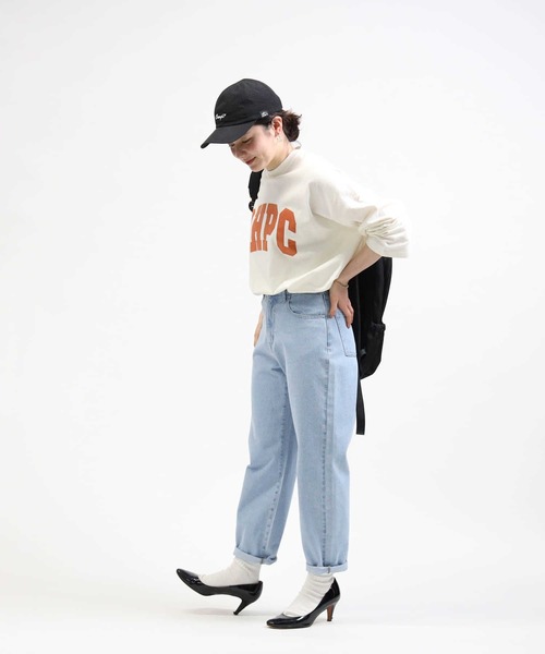 BEVERLY HILLS POLO CLUB（ビバリーヒルズポロクラブ）の「【BEVERLY HILLS POLO CLUB】カレッジロンＴ（Tシャツ/カットソー・レディース・パープル/オフホワイト/ダークグレー・M/L）」の8枚目の写真