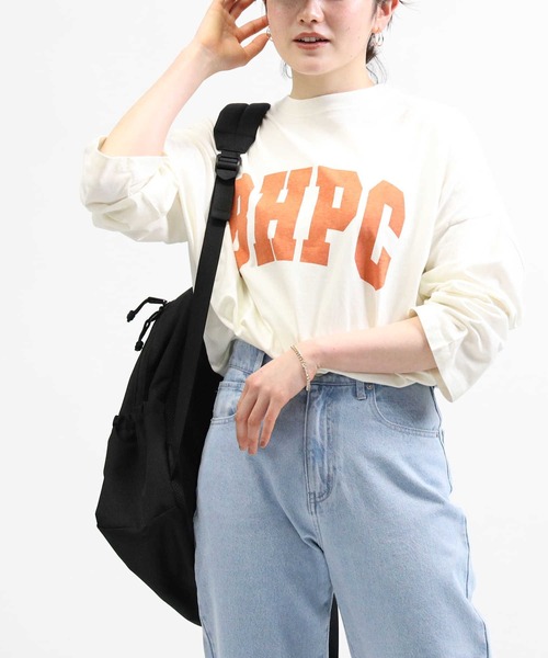 BEVERLY HILLS POLO CLUB（ビバリーヒルズポロクラブ）の「【BEVERLY HILLS POLO CLUB】カレッジロンＴ（Tシャツ/カットソー・レディース・パープル/オフホワイト/ダークグレー・M/L）」の14枚目の写真