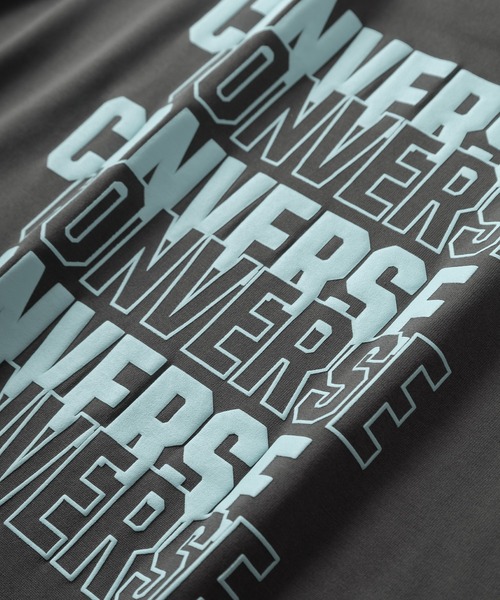 CONVERSE(コンバース)の「【CONVERSE/コンバース】フェイクレイヤードTシャツ/ブランドロゴ/バックプリント/ワンポイント(Tシャツ/カットソー・レディース・ホワイト/チャコールグレー/グレー/サックスブルー/ホワイト系その他/グレー系その他・M/L/XL)」の10枚目の写真