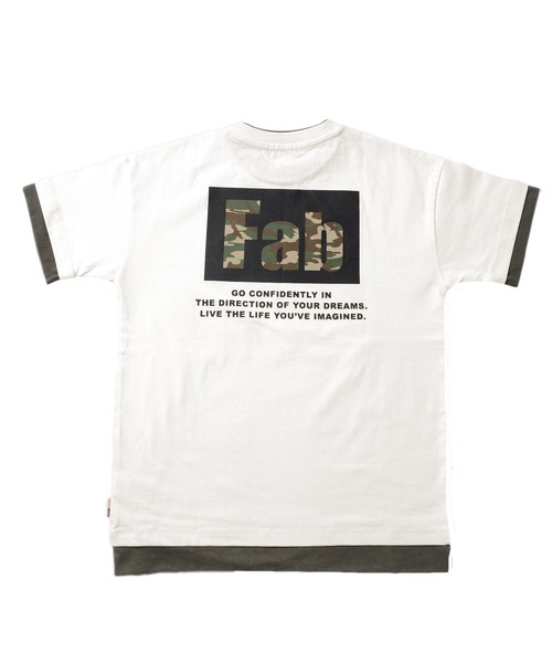GLAZOS(グラソス)の「天竺・USAコットン ドロップショルダー袖裾レイヤード半袖Tシャツ(Tシャツ/カットソー・キッズ・ホワイト/チャコールグレー/イエロー・130cm/140cm/150cm/160cm/170cm)」の19枚目の写真