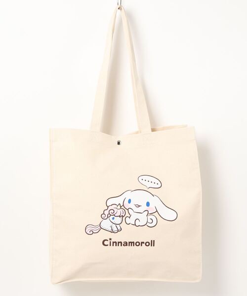 sanrio（サンリオ）の「キャンバストートバッグ（トートバッグ・レディース・レッド/イエロー/イエロー系その他/コバルトブルー/ライトグリーン/ブラック/ブラック×ホワイト/パープル/ネイビー/ブラウン/ホワイト/ライトブルー/グレー/サックスブルー/オフホワイト/ブラックミックス/ブラック×ブルー/レッド系その他/グレー×ホワイト/ブラウン系その他/ブラック×グレー/スカイブルー/ネイビー×ホワイト・FREE）」の3枚目の写真