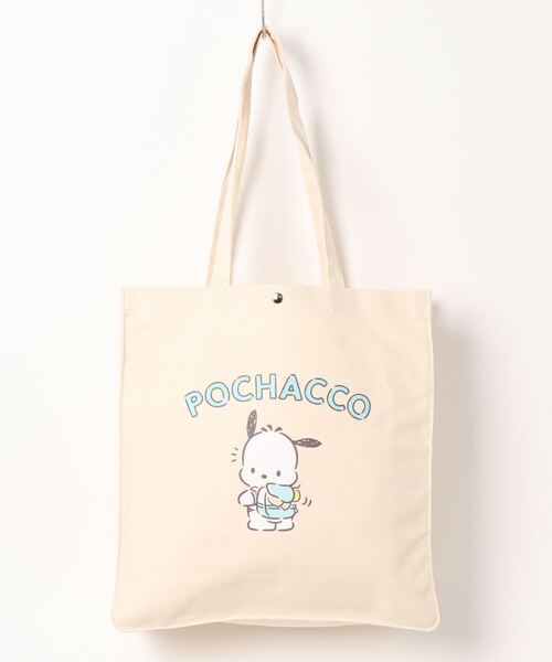 sanrio（サンリオ）の「キャンバストートバッグ（トートバッグ・レディース・レッド/イエロー/イエロー系その他/コバルトブルー/ライトグリーン/ブラック/ブラック×ホワイト/パープル/ネイビー/ブラウン/ホワイト/ライトブルー/グレー/サックスブルー/オフホワイト/ブラックミックス/ブラック×ブルー/レッド系その他/グレー×ホワイト/ブラウン系その他/ブラック×グレー/スカイブルー/ネイビー×ホワイト・FREE）」の4枚目の写真