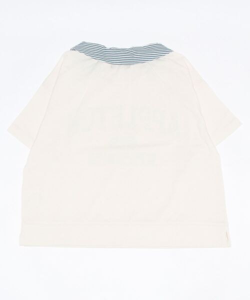 LOVETOXIC（ラブトキシック）の「衿着脱カレッジ半T（Tシャツ/カットソー・キッズ・グリーン/アイボリー/チャコール・M/L/S/SS）」の4枚目の写真