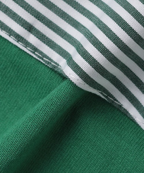 LOVETOXIC（ラブトキシック）の「衿着脱カレッジ半T（Tシャツ/カットソー・キッズ・グリーン/アイボリー/チャコール・M/L/S/SS）」の10枚目の写真