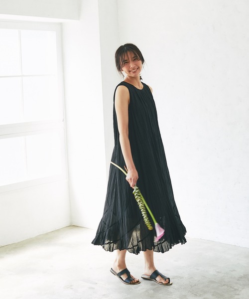 RIVE DROITE(リヴドロワ)の「80ローンエスカルゴワンピース(ワンピース・レディース・ブラック/ブルー・FREE)」の11枚目の写真