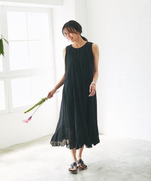 RIVE DROITE(リヴドロワ)の「80ローンエスカルゴワンピース(ワンピース・レディース・ブラック/ブルー・FREE)」の18枚目の写真