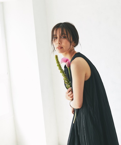 RIVE DROITE(リヴドロワ)の「80ローンエスカルゴワンピース(ワンピース・レディース・ブラック/ブルー・FREE)」の13枚目の写真