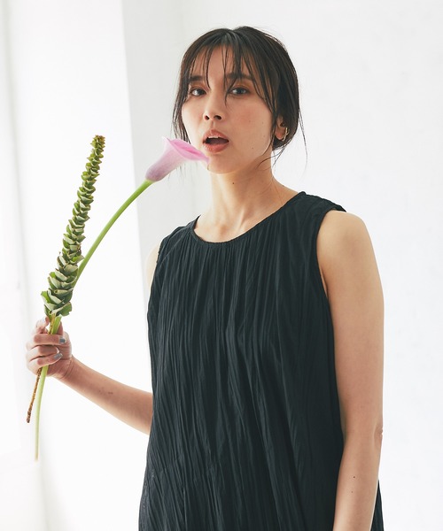 RIVE DROITE(リヴドロワ)の「80ローンエスカルゴワンピース(ワンピース・レディース・ブラック/ブルー・FREE)」の3枚目の写真