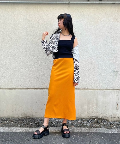 セール Narcissus カラータイトスカート スカート Narcissus ナルシス のファッション通販 Zozotown