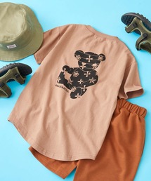 SHISKY（シスキー）の「SHISKY / シスキー ちょいビックシルエット 柄/プリント デザイン クルーネックTシャツ 半袖 キッズ（Tシャツ/カットソー・キッズ）」