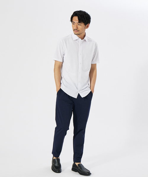 ABAHOUSE GRAY(アバハウスグレイ)の「【Comfeel】吸汗速乾 半袖 シャツ(シャツ/ブラウス・メンズ・ホワイト/ブルー系その他/ブルー系その他2/ブルー系その他3・44/46/48/50)」の9枚目の写真