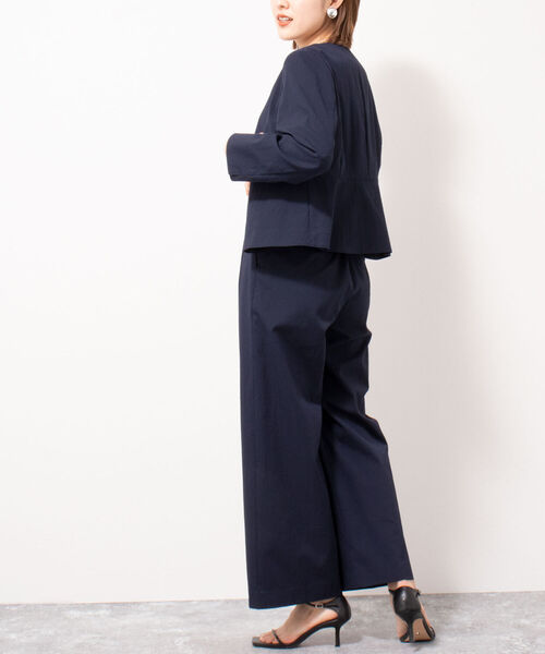 NOLLEY’S(ノーリーズ)の「サッカーセミワイドパンツ(その他パンツ・レディース・ホワイト/ネイビー・38/34/36)」の19枚目の写真