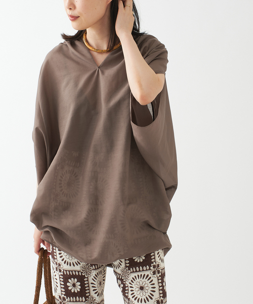 ジャーナルスタンダードレサージュ　ブロードドルマンシャツ ゆったりブラウス journal standard L'essage（ジャーナルスタンダードレサージュ