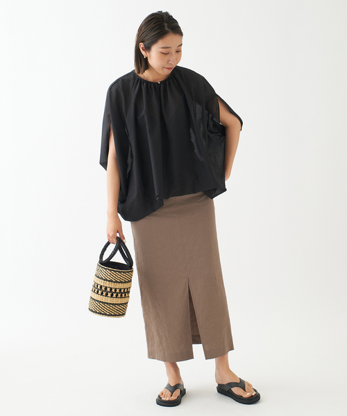 ジャーナルスタンダードレサージュ　ブロードドルマンシャツ ゆったりブラウス journal standard L'essage（ジャーナルスタンダードレサージュ