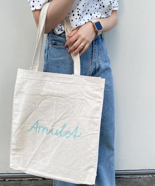 INGNI（イング）の「うちわケース付き／BIGトートバッグ（トートバッグ・レディース・レッド/ミント/ブラック/ブルー/イエロー・ONE SIZE）」の3枚目の写真