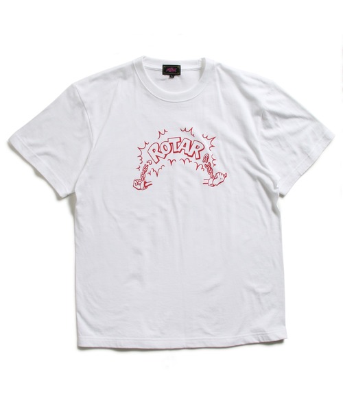 ROTAR(ローター)の「Liberation Tee ロゴ プリント Tシャツ(Tシャツ/カットソー・メンズ・ホワイト/ライトイエロー/ダークネイビー・SMALL/MEDIUM/LARGE/X-LARGE)」の2枚目の写真