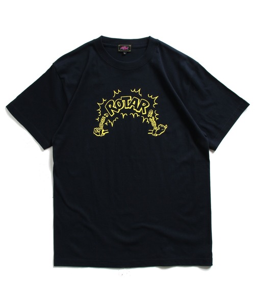 ROTAR(ローター)の「Liberation Tee ロゴ プリント Tシャツ(Tシャツ/カットソー・メンズ・ホワイト/ライトイエロー/ダークネイビー・SMALL/MEDIUM/LARGE/X-LARGE)」の3枚目の写真