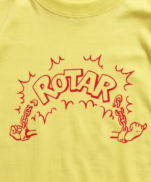ROTAR(ローター)の「Liberation Tee ロゴ プリント Tシャツ(Tシャツ/カットソー・メンズ・ホワイト/ライトイエロー/ダークネイビー・SMALL/MEDIUM/LARGE/X-LARGE)」の6枚目の写真