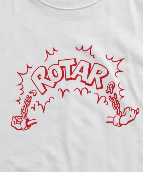 ROTAR(ローター)の「Liberation Tee ロゴ プリント Tシャツ(Tシャツ/カットソー・メンズ・ホワイト/ライトイエロー/ダークネイビー・SMALL/MEDIUM/LARGE/X-LARGE)」の5枚目の写真