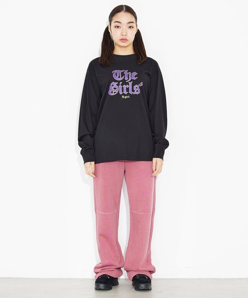 X-girl（エックスガール）の「PIGMENT DYED SWEAT PANTS/ピグメント