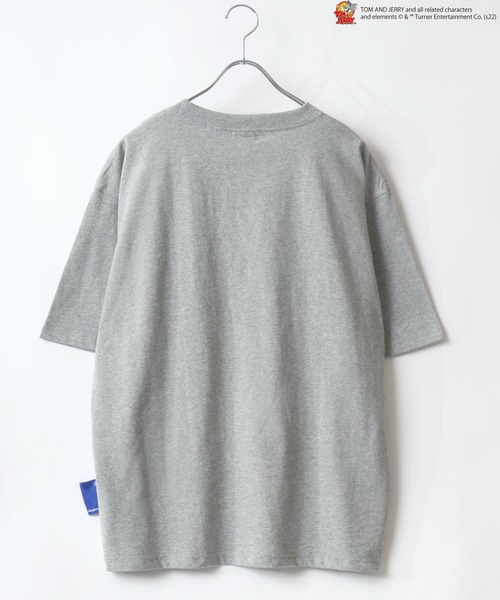Tom＆Jerry（トムアンドジェリー）の「Tom＆Jerry/トム＆ジェリー アーチロゴ リンガー ファイヤーカー ビッグシルエットTシャツ（Tシャツ/カットソー・レディース・ホワイト/ブラック系その他2/パープル系その他/ホワイト系その他2/ホワイト系その他3/ブラック系その他/ホワイト系その他/グレー/ブルー・M/L）」の16枚目の写真