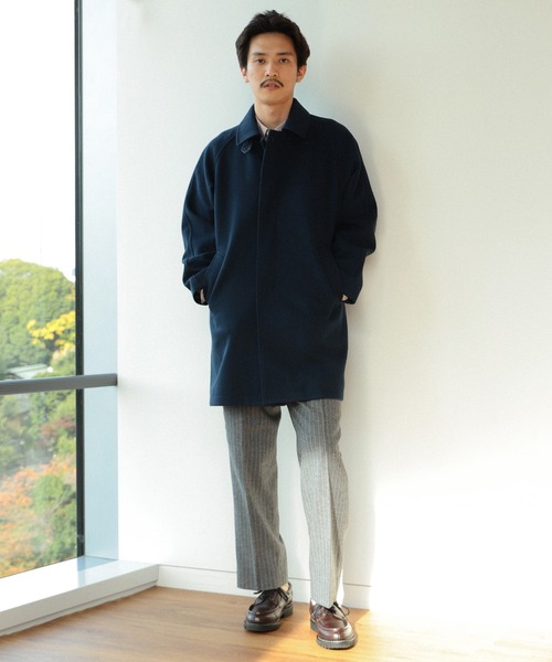 BEAMS LIGHTS(ビームスライツ)の「BEAMS LIGHTS / フラノ ストライプ カーゴ スラックス(スラックス・メンズ・ネイビー/グレー・SMALL/MEDIUM/LARGE)」の14枚目の写真