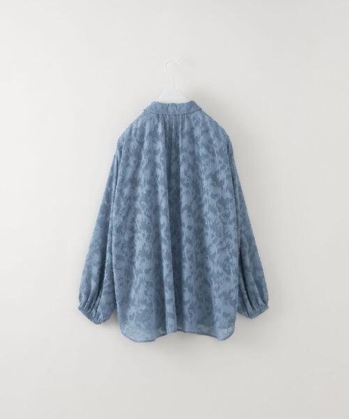 CITEN（シテン）の「＜CITEN＞カットジャカードボリュームスリーブ シャツ（シャツ/ブラウス・レディース・ライトブルー/ブラック/オフホワイト・FREE）」の17枚目の写真