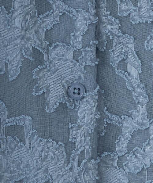 CITEN（シテン）の「＜CITEN＞カットジャカードボリュームスリーブ シャツ（シャツ/ブラウス・レディース・ライトブルー/ブラック/オフホワイト・FREE）」の13枚目の写真