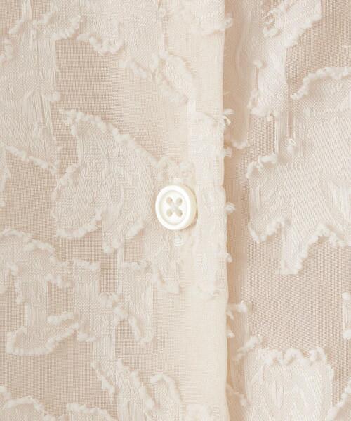 CITEN（シテン）の「＜CITEN＞カットジャカードボリュームスリーブ シャツ（シャツ/ブラウス・レディース・ライトブルー/ブラック/オフホワイト・FREE）」の12枚目の写真