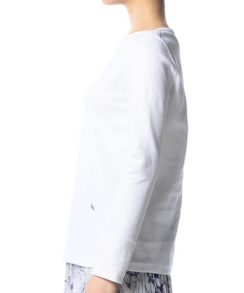 ASTRAET（アストラット）の「ASTRAET(アストラット) サーマルボートネックロングスリーブ（Tシャツ/カットソー・レディース・ホワイト/ブラック・フリー）」の4枚目の写真
