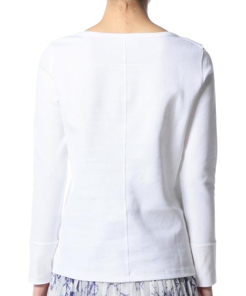 ASTRAET（アストラット）の「ASTRAET(アストラット) サーマルボートネックロングスリーブ（Tシャツ/カットソー・レディース・ホワイト/ブラック・フリー）」の5枚目の写真