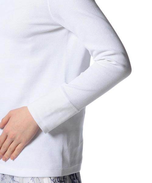 ASTRAET（アストラット）の「ASTRAET(アストラット) サーマルボートネックロングスリーブ（Tシャツ/カットソー・レディース・ホワイト/ブラック・フリー）」の7枚目の写真