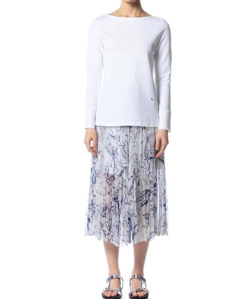 ASTRAET（アストラット）の「ASTRAET(アストラット) サーマルボートネックロングスリーブ（Tシャツ/カットソー・レディース・ホワイト/ブラック・フリー）」の12枚目の写真