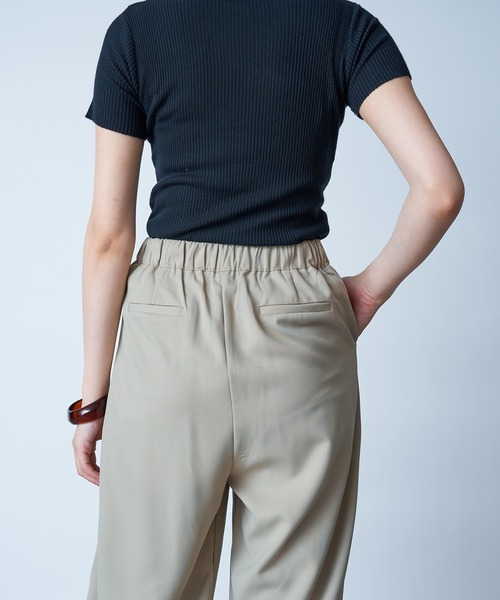 MAISON BREEZE(メゾンブリーズ)の「【MAISON BREEZE】ベルトデザインスラックスパンツ SCCH154(その他パンツ・レディース・ベージュ/ネイビー・FREE)」の13枚目の写真