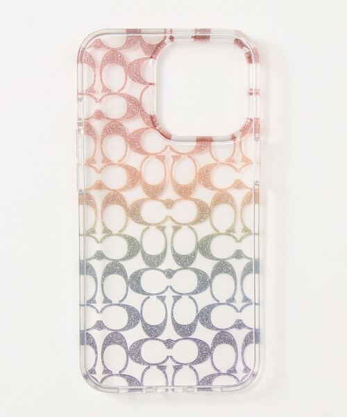 COACH(コーチ)の「iPhone 13 PRO ケース ウィズ レインボー シグネチャー(スマホケース/カバー・レディース・マルチ・ONE)」の4枚目の写真