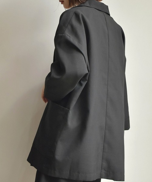 RETRO GIRL（レトロガール）の「麻ライクジャケットシャツ（シャツ/ブラウス・レディース・ブラック/ブラウン/グリーン/ナチュラル・FREE）」の19枚目の写真