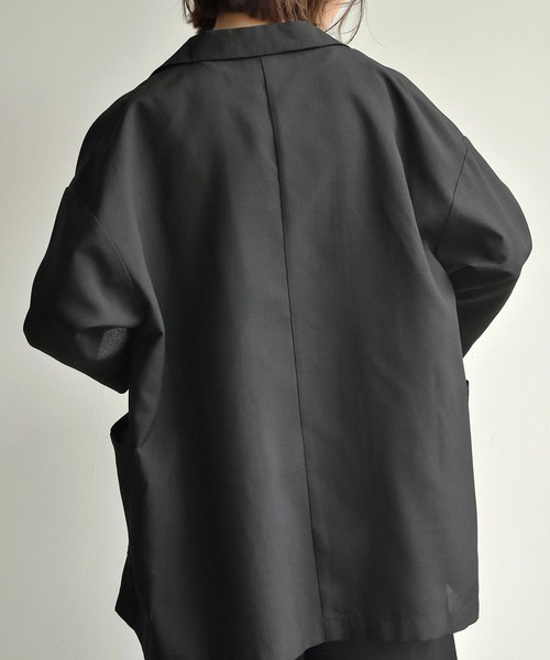 RETRO GIRL（レトロガール）の「麻ライクジャケットシャツ（シャツ/ブラウス・レディース・ブラック/ブラウン/グリーン/ナチュラル・FREE）」の20枚目の写真