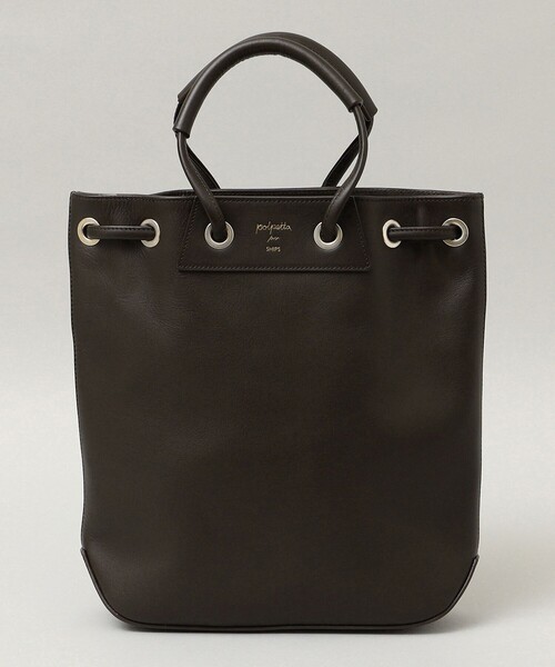 【SHIPS別注】polpetta トートバッグ　シボレザー　A4可　大容量 SHIPS別注】polpetta トートバッグ シボレザー A4可 大容量 SHIPS別注