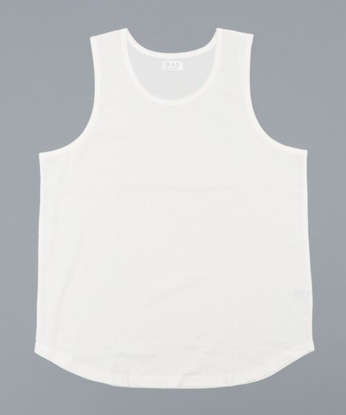 A4A（エーフォーエー）の「A4A/エーフォーエー/強撚糸ラウンドタンクトップ（タンクトップ・レディース・ホワイト/ブラック・M/L）」の2枚目の写真