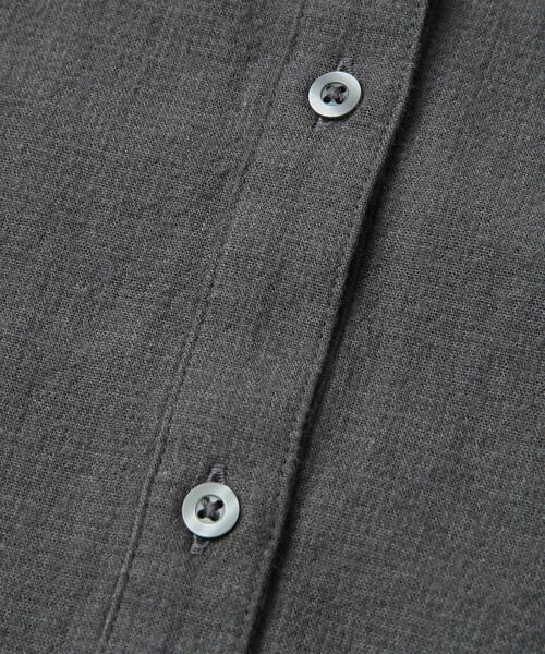 coen(コーエン)の「ウィンターリネンバンドカラーシャツ(シャツ/ブラウス・レディース・モカ/オフホワイト/ダークグレー・L/M)」の22枚目の写真