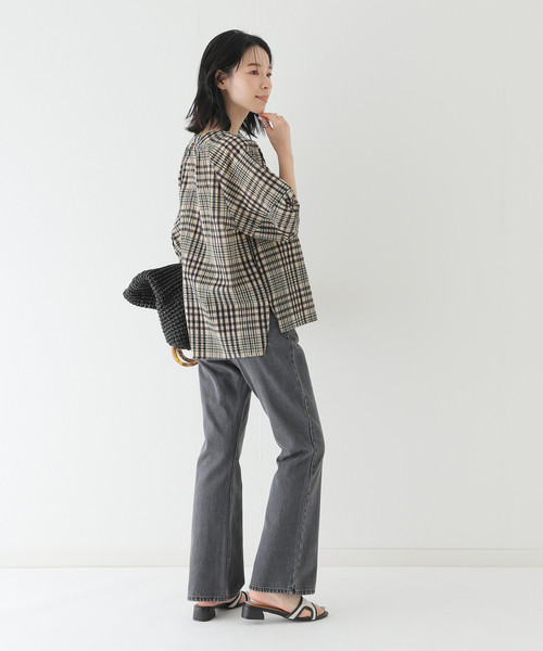 CELT&COBRA★入手困難★希少サイズL★格子チェック ウール長袖シャツ 黒 楽天市場】CO-29W-サックスネイビー-千鳥格子ワークシャツ29長袖