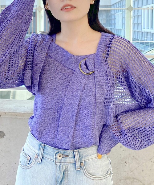 ワンダフルワールド カーディガン&キャミソール Alley by w closet（アリーバイダブルクローゼット）の