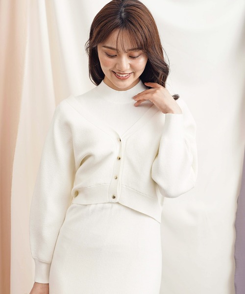 NOELA（ノエラ）の「ボレロ2WAYニットワンピース（ワンピース