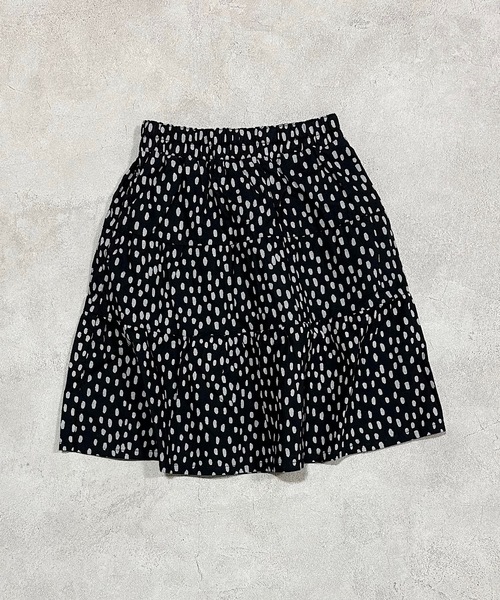 HOGAN RANCH WEAR(ホーガンランチウエア)の「ティアードスカート(kids/S~LL)(スカート・キッズ・ブラック/オレンジ・LL/S/M/L)」の1枚目の写真