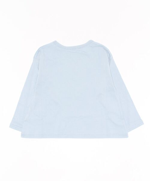 Lycee mine（リセマイン）の「【型崩れしないやわらかコットン】選べる8パターンAライン長袖Tシャツ（Tシャツ/カットソー・キッズ・ライトブルー/ピンク/ラベンダー/チャコール/アイボリー/グレー/モカ/ミント・100cm/120cm/110cm/140cm/130cm/150cm）」の13枚目の写真