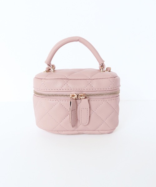 BLUEEAST（ブルーイースト）の「チェーンショルダー キルティングバニティーバック（ショルダーバッグ・レディース・ホワイト/ブラック/ピンク・FREE）」の5枚目の写真