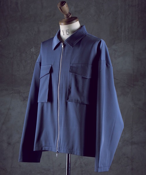 G.O.C(ジーオーシー)の「フラップポケットバルーンZIPブルゾン(ブルゾン・メンズ・ブルー/オフホワイト/ブラック・LARGE/MEDIUM)」の8枚目の写真