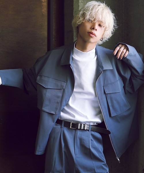 G.O.C(ジーオーシー)の「フラップポケットバルーンZIPブルゾン(ブルゾン・メンズ・ブルー/オフホワイト/ブラック・LARGE/MEDIUM)」の10枚目の写真