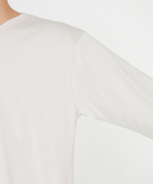 ikka(イッカ)の「ペインティングプリントロンT(Tシャツ/カットソー・メンズ・ライトグレー/ホワイト/ブラック・M/L/XL)」の11枚目の写真